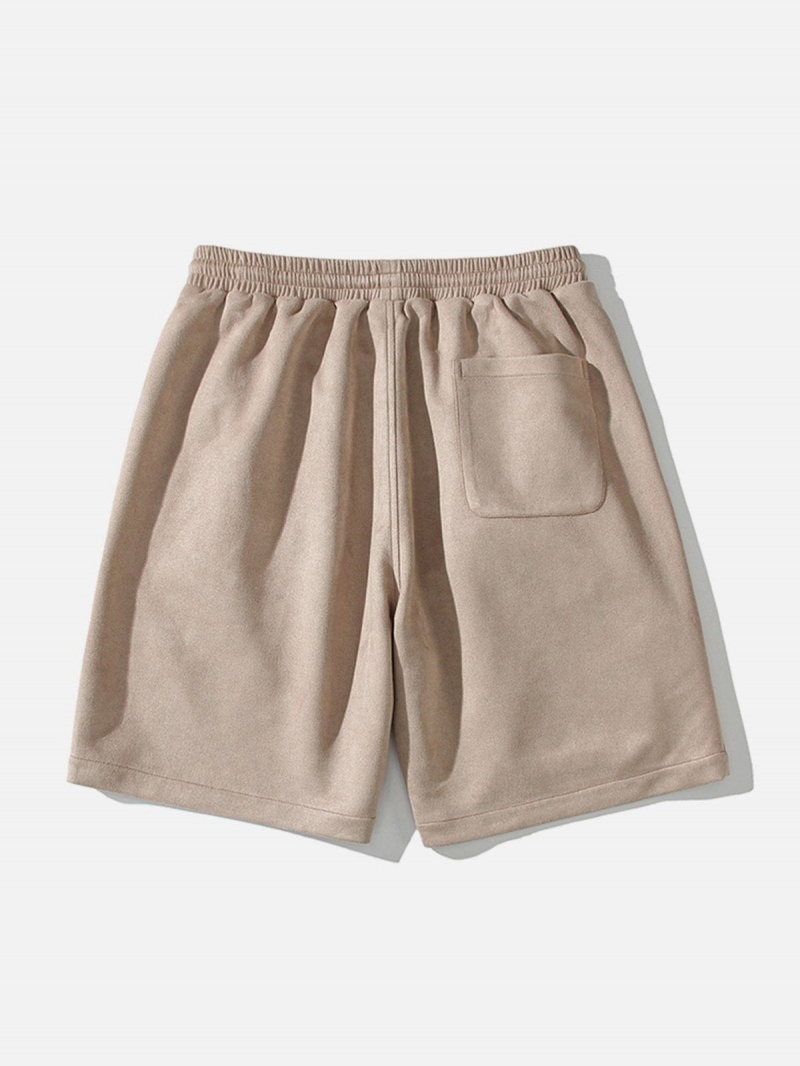 Kaki  Short Aelfric Eden Functional Pocket Design Daim - JNA-0186523